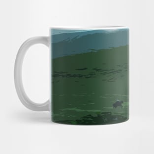 Horse Rider on Cliff Mug